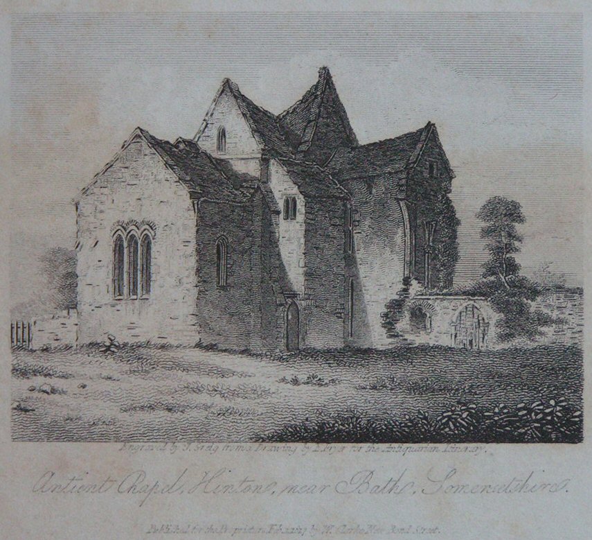 Print - Antient Chapel, near Bath, Somersetshire - Greig